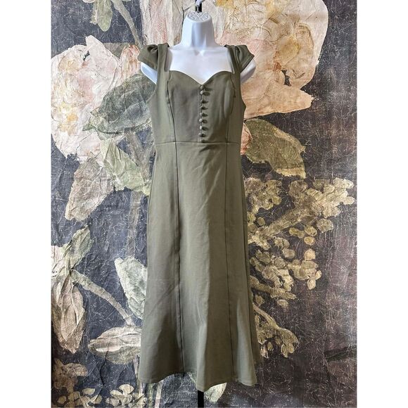 New Anthro X The Cecily Fit & Flare Sweetheart Dress by Maeve: Knit Edition size - Picture 6 of 9